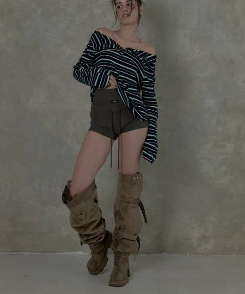Шорты Hot Pants High Waist, Khaki