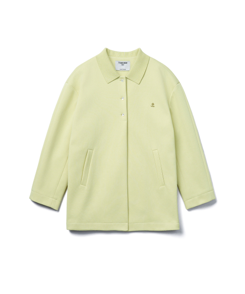 PIQUE TRENCH_PISTACHIO