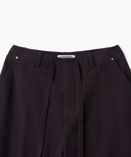 WASHED UTILITY PANTS_PURPLE