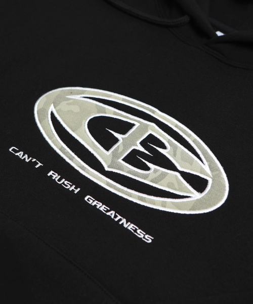 CAMO APPLIQUE худи BLACK