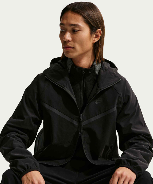 AS M NK DF TCH WVN WR FZ JKT - BLACK/BLACK/BLACK