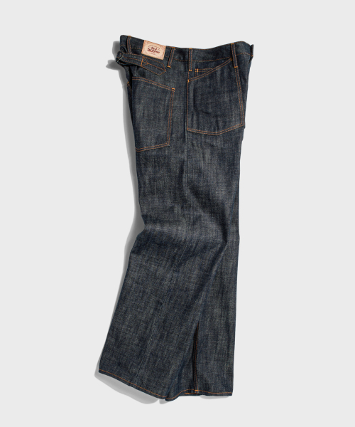 Work Straight selvage деним джинсы индиго