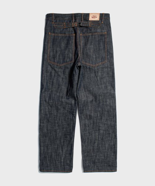 Work Straight selvage деним джинсы индиго