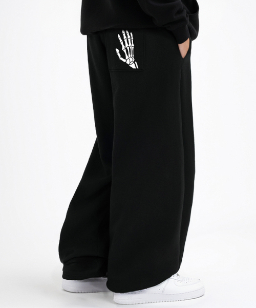 Свободные спортивные брюки Skull Hand Grey