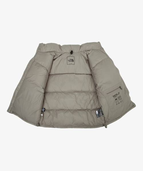 NJ1DR02B Мужской гибридный пуховик Nuptse V2 BEIGE BROWN