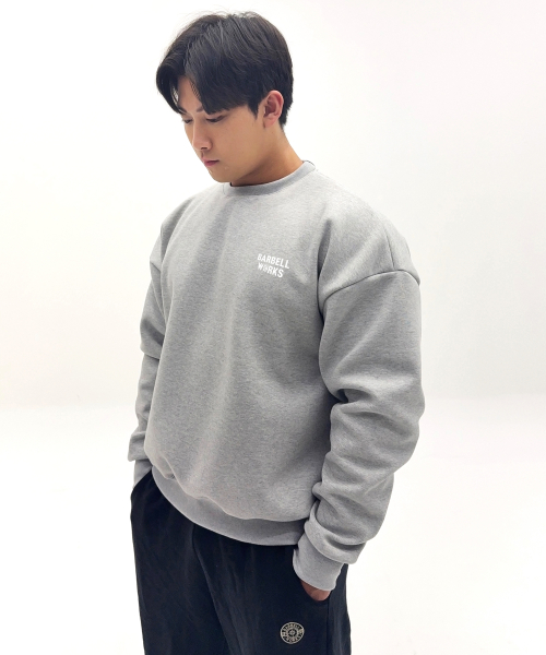 Плотный свитшот с надписью double-knit