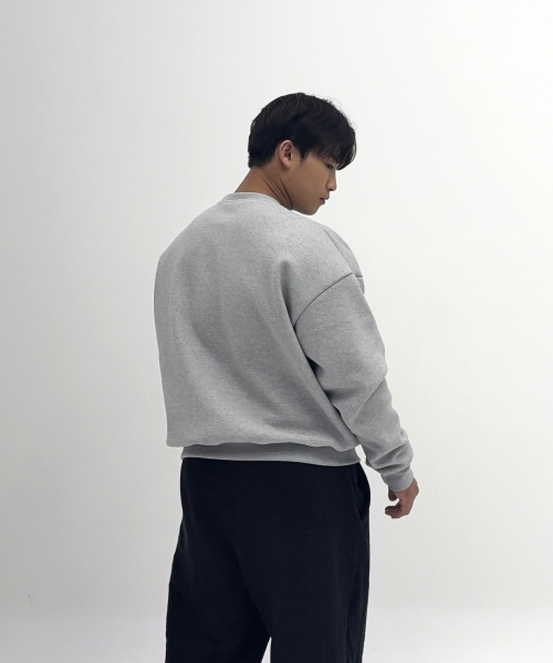 Плотный свитшот с надписью double-knit