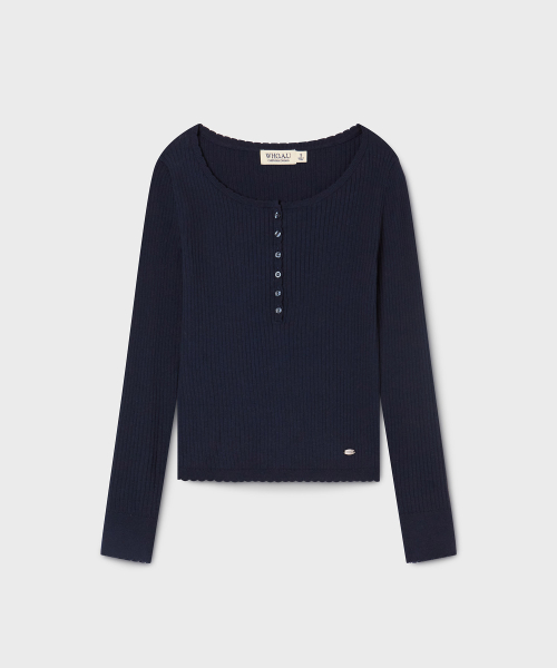 Henley neck Pullover / WHKAG2291F