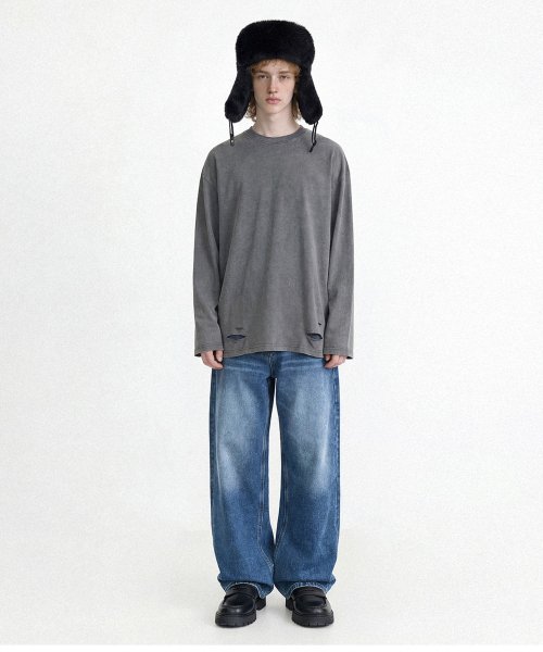 Basic washing деним штаны (blue)