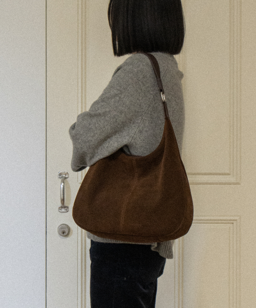 Obien hobo сумка suede_chestnut