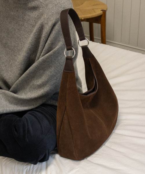 Obien hobo сумка suede_chestnut