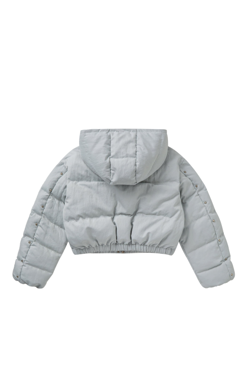 STUD WELLON HOOD утепленный JUMPER IN SILVER