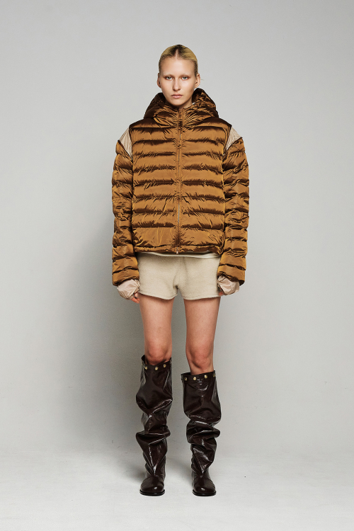 POINT WELLON HOODED куртка IN DARK BROWN