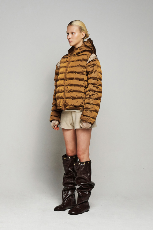 POINT WELLON HOODED куртка IN DARK BROWN