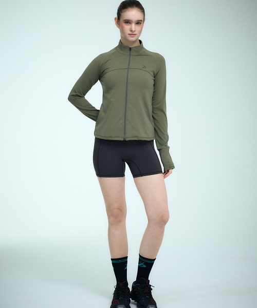 Худи на молнии Khaki