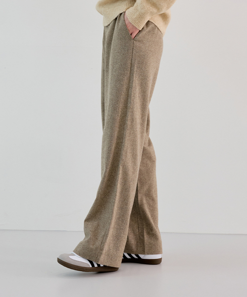 Шерстяные брюки String Slacks (Light Brown)