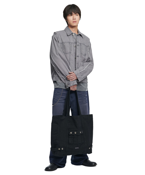 4R POCKET TOTE сумка - WASHED BLACK