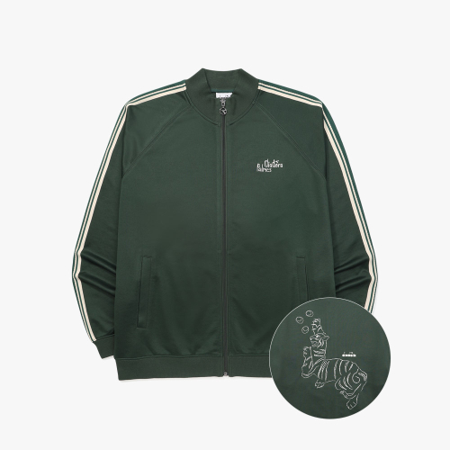 DIADORA by PALMES графический трек-жакет, GREEN