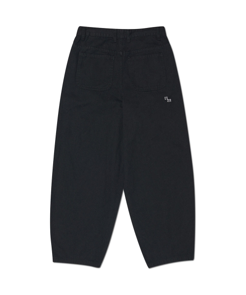 WAVE CURVED COTTON штаны - BLACK