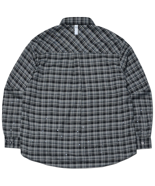 PAINTED PLAID рубашка - BLACK