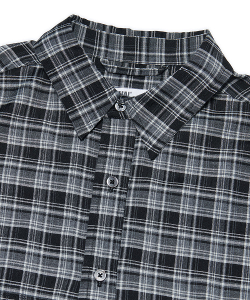 PAINTED PLAID рубашка - BLACK