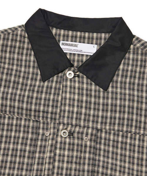 CHECK TRUCKER куртка - WASHED BLACK