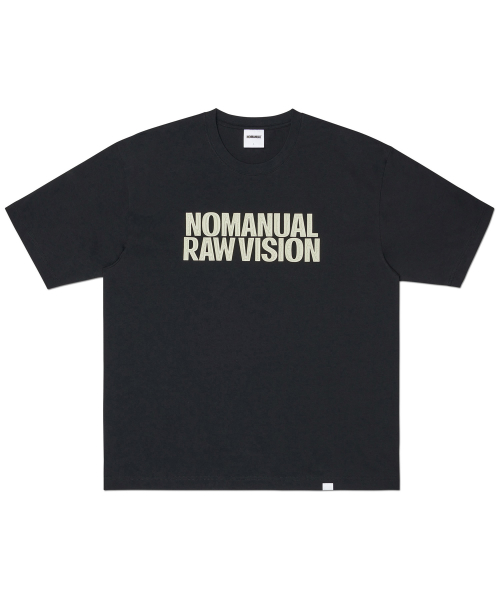 ROUGH TEXTURE PRINT T-рубашка - BLACK