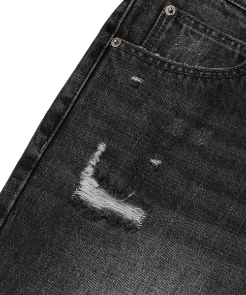DAMAGE деним штаны BLACK