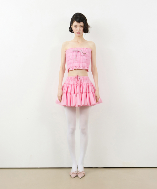 Топ плиссе Pink