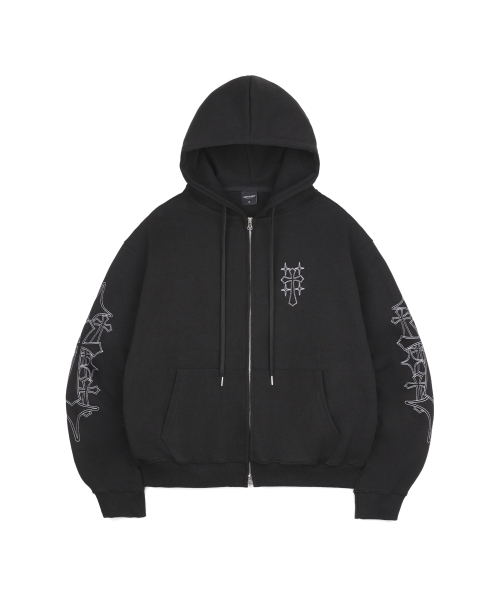 Зип-худи Needle Work - Black