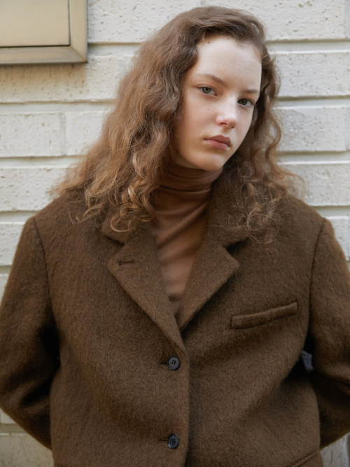 Three-Button Hairy Single куртка MU2599JK901M_BROWN