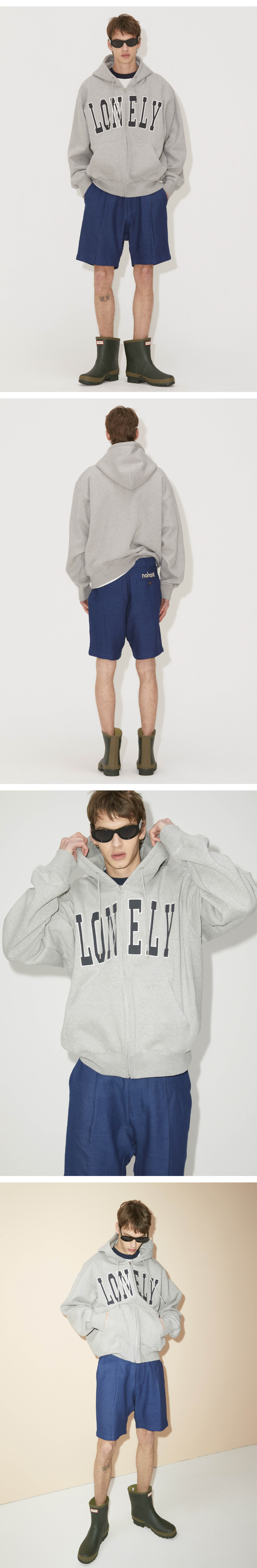 MUSINSA公式 | NOHANT LONELY/LOVELY FLUFF HOODIE ZIP-UP GRAY NAVY MUSINSA公式 | NOHANT LONELY/LOVELY FLUFF HOODIE ZIP-UP GRAY NAVY