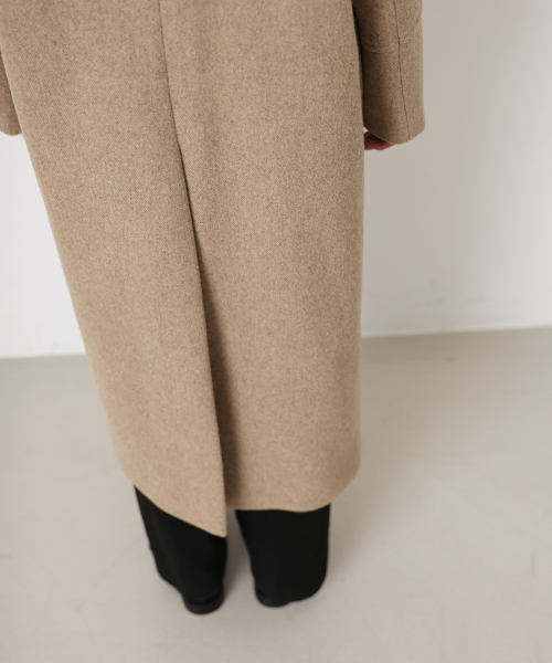Пальто мериносовая шерсть 100% макси, Beige