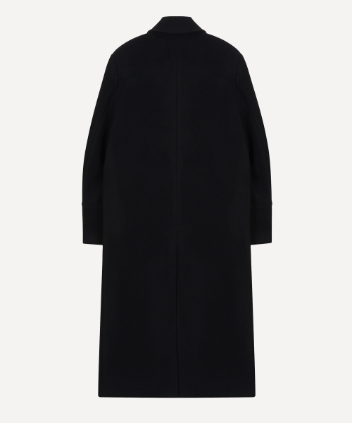 Пальто мериносовая шерсть 100% макси, Black