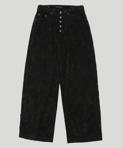 SMUDGE HOLE CORDUROY брюки (черный)