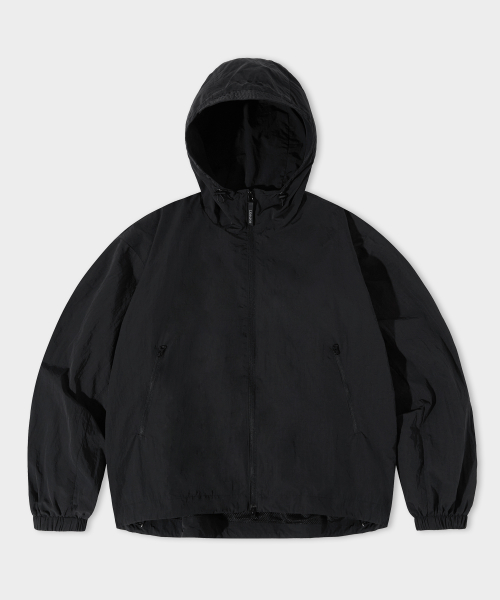 2WAY HOODED WINDBREAKER куртка [BLACK]