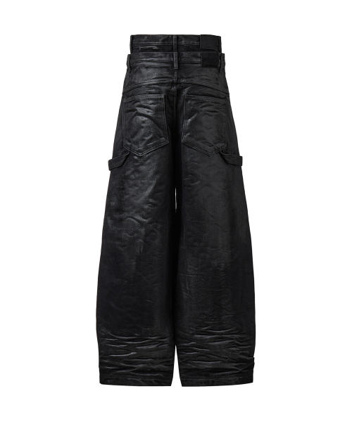Багги с двойным поясом - coated black