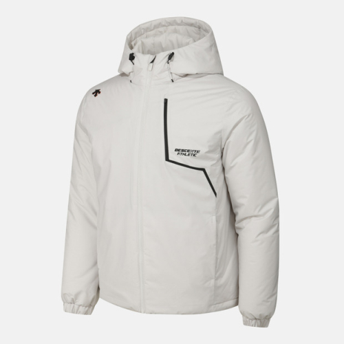 Спортивная куртка-пуховик с капюшоном Light Gray SR121TPD12