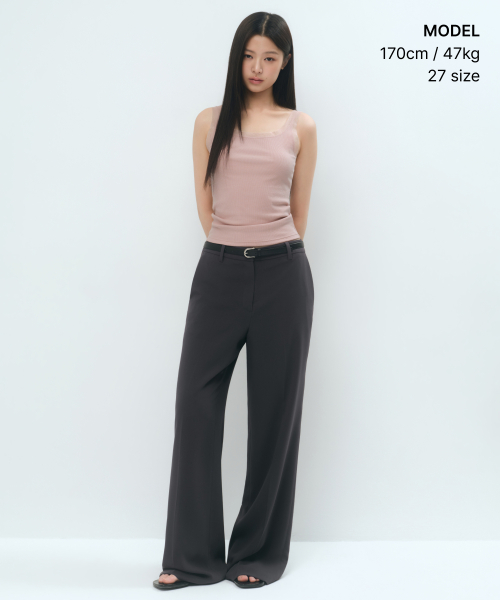 Женские широкие слаксы Fluid Low Waist, Grey