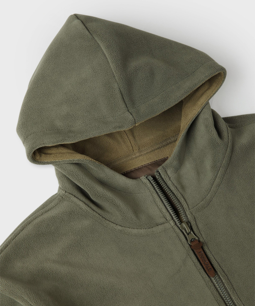 Мягкая флисовая зипка цвета Khaki