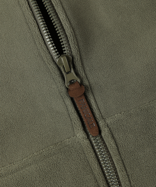 Мягкая флисовая зипка цвета Khaki