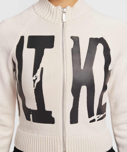 Спортивная кофта на молнии Tight Graphic W - Chalk:Black / IF4414-104