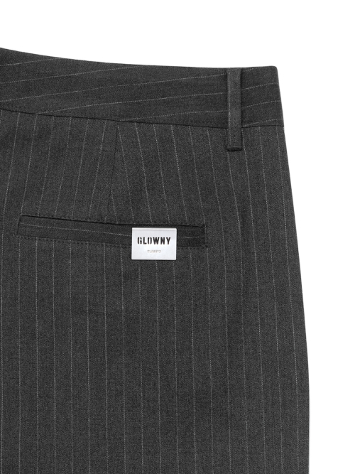 G GENTLE WIDE LEG PINSTRIPE брюки (серый)