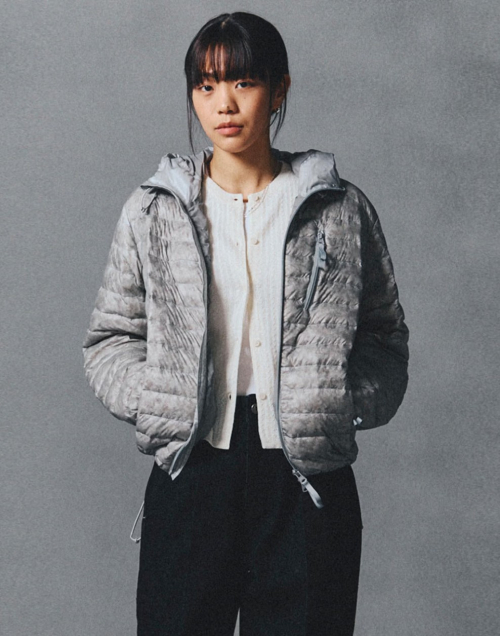 Легкий пуховик HIS Light Grey