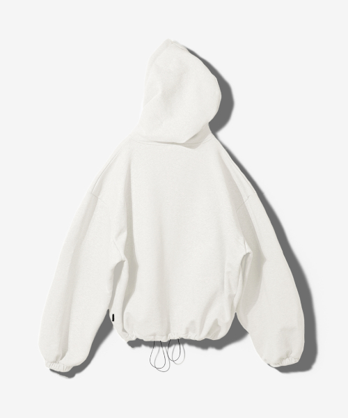 MWL шнур MID LENGTH HOODED ZIP UP - белый