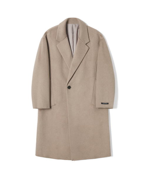 Полупальто оверсайз с лацканами (DK-BEIGE) (HBAHC80)