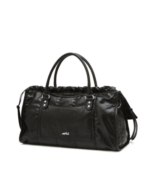 FRILL Tote Bag M с фрилом и цепочкой, Black, AABA6E730BK