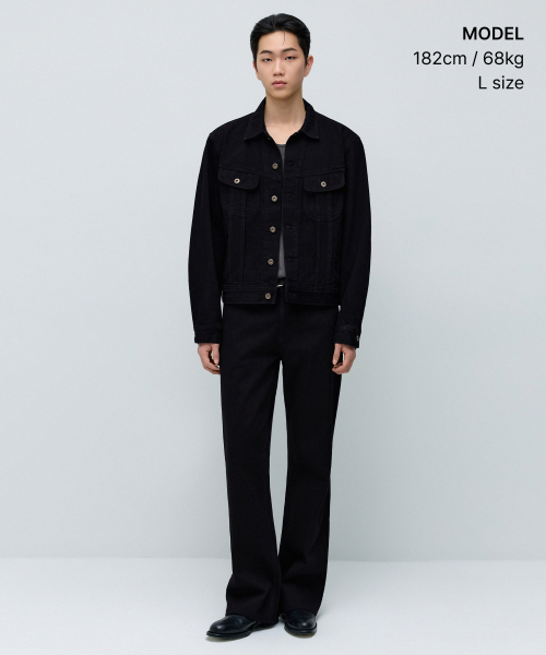 PRAIRIE джинсовые TRUCKER куртка [BLACK]
