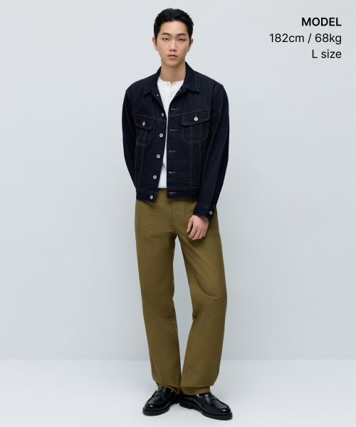 PRAIRIE джинсовые TRUCKER куртка [DEEP INDIGO]
