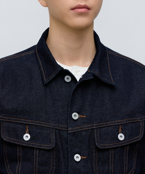PRAIRIE джинсовые TRUCKER куртка [DEEP INDIGO]